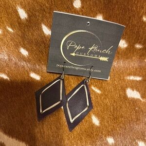 Pope Ranch Custom Leather Earrings